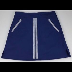 Lady Hagen Womens Navy Blue Nautical Skort Size 12